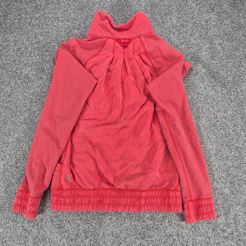 Lululemon Athletic Jacket Womens 4 Red Full Zip Activewear - Picture 2 of 6